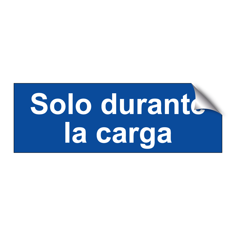 Solo durante la carga