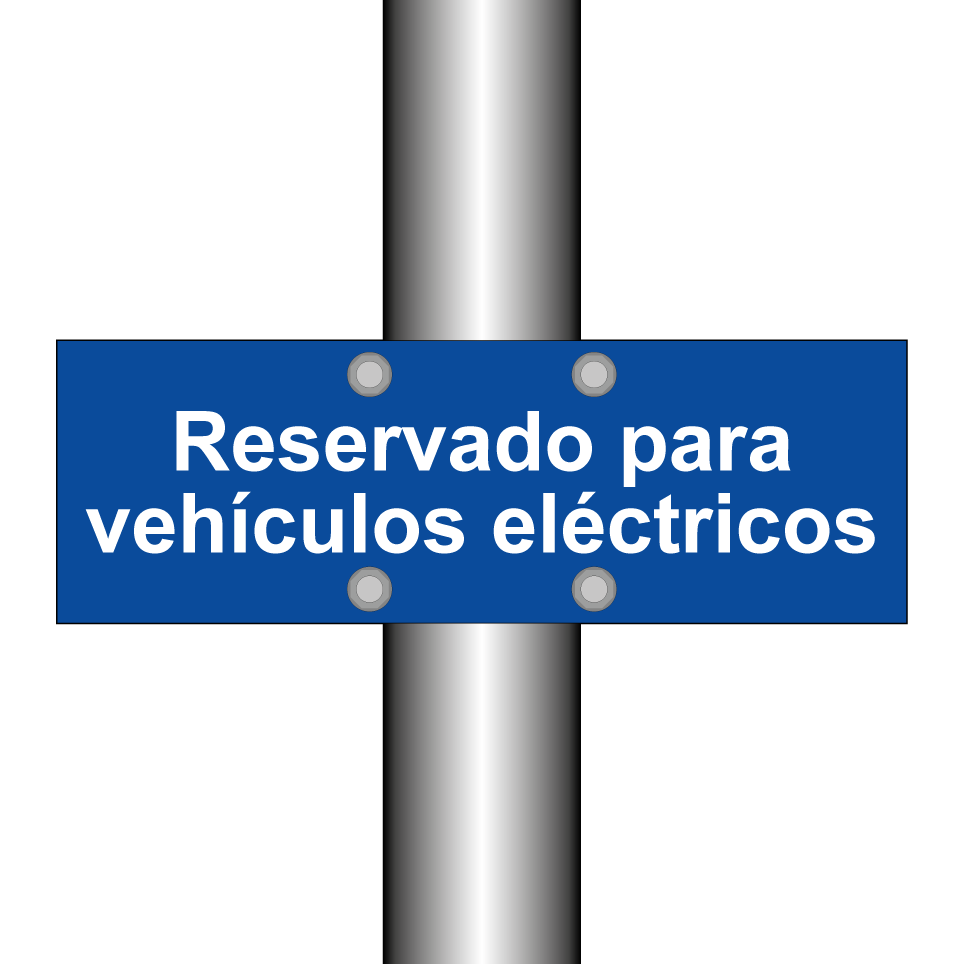 Reservado para vehículos eléctricos