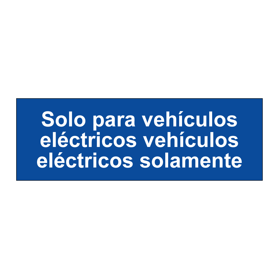 Solo para vehículos eléctricos vehículos eléctricos solamente