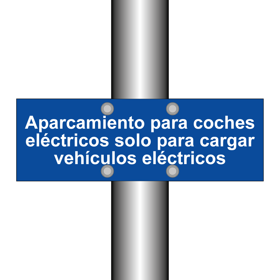 Aparcamiento para coches eléctricos solo para cargar vehículos eléctricos