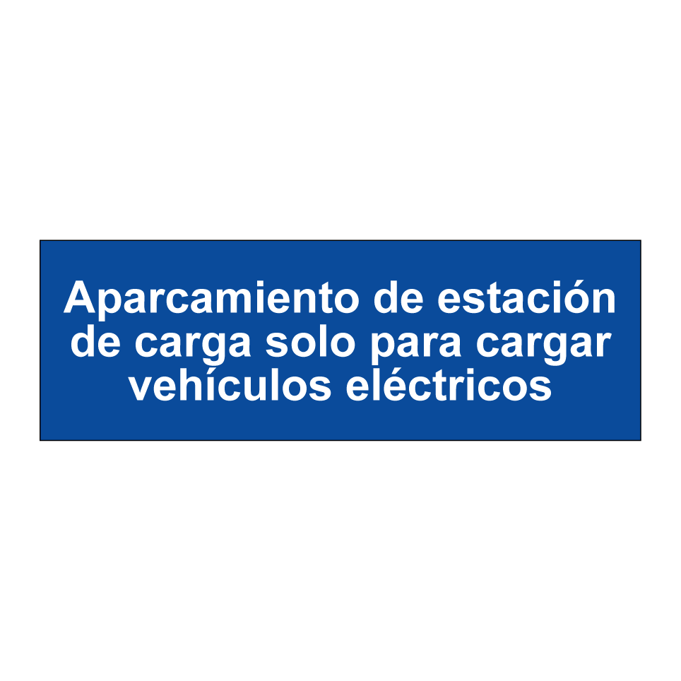 Aparcamiento de estación de carga solo para cargar vehículos eléctricos
