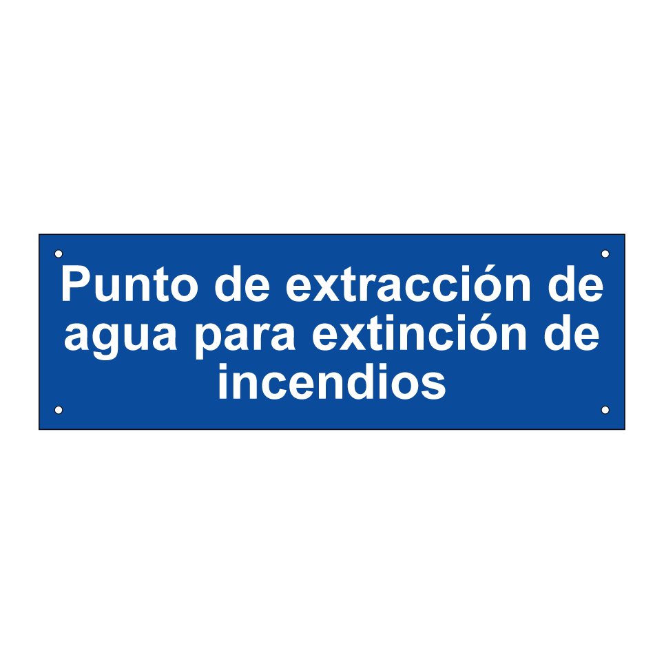 Punto de extracción de agua para extinción de incendios