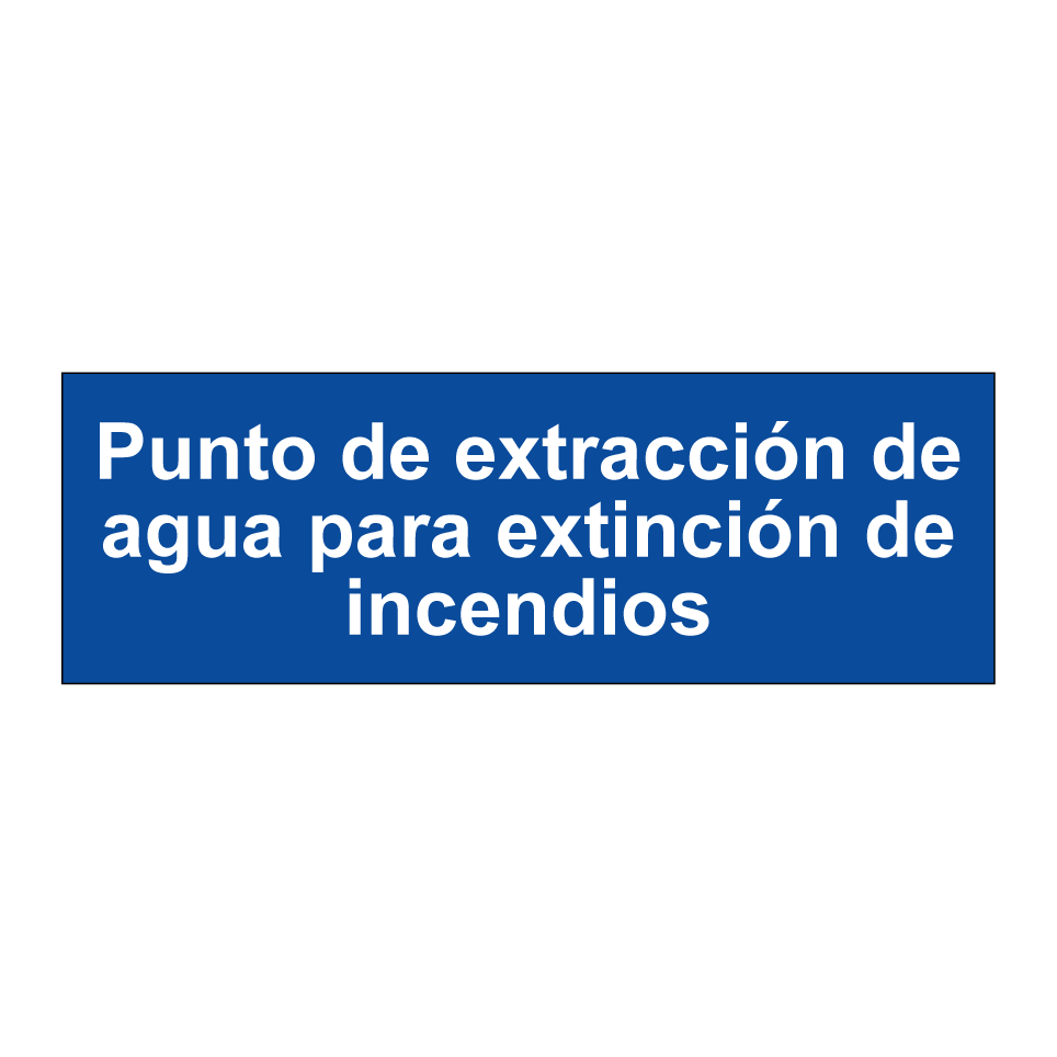 Punto de extracción de agua para extinción de incendios