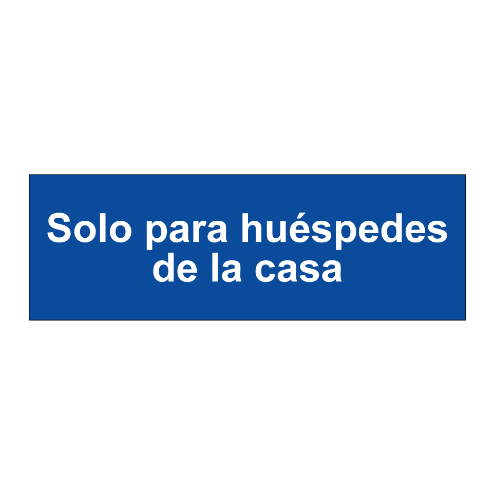Solo para huéspedes de la casa