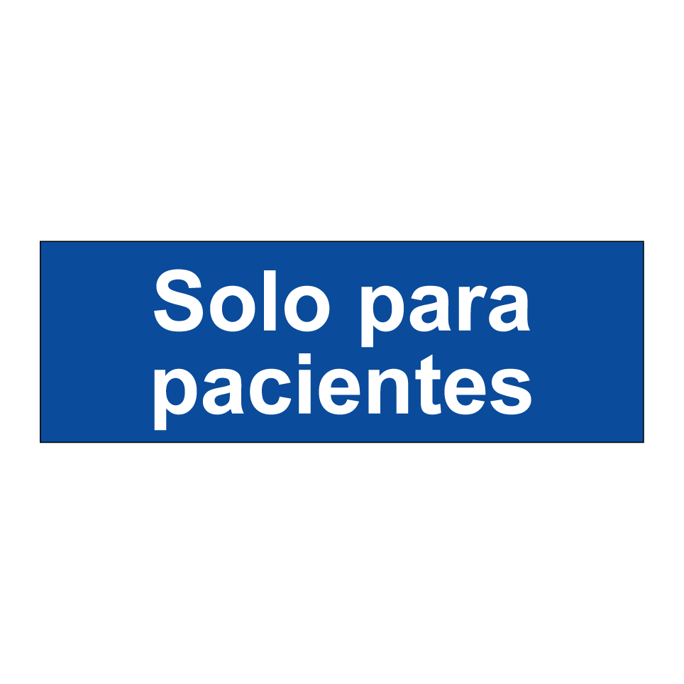 Solo para pacientes