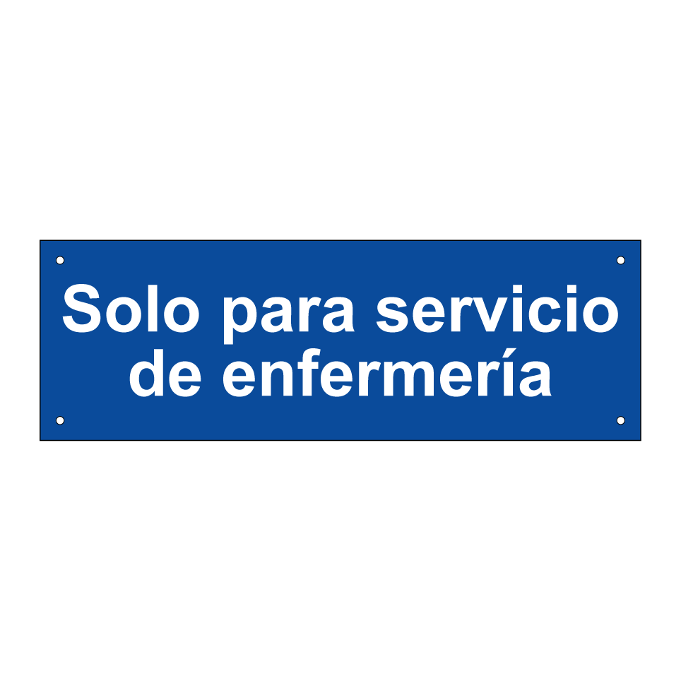 Solo para servicio de enfermería