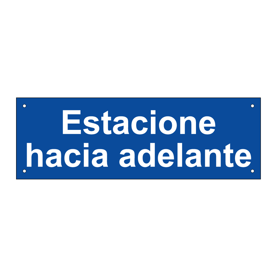 Estacione hacia adelante