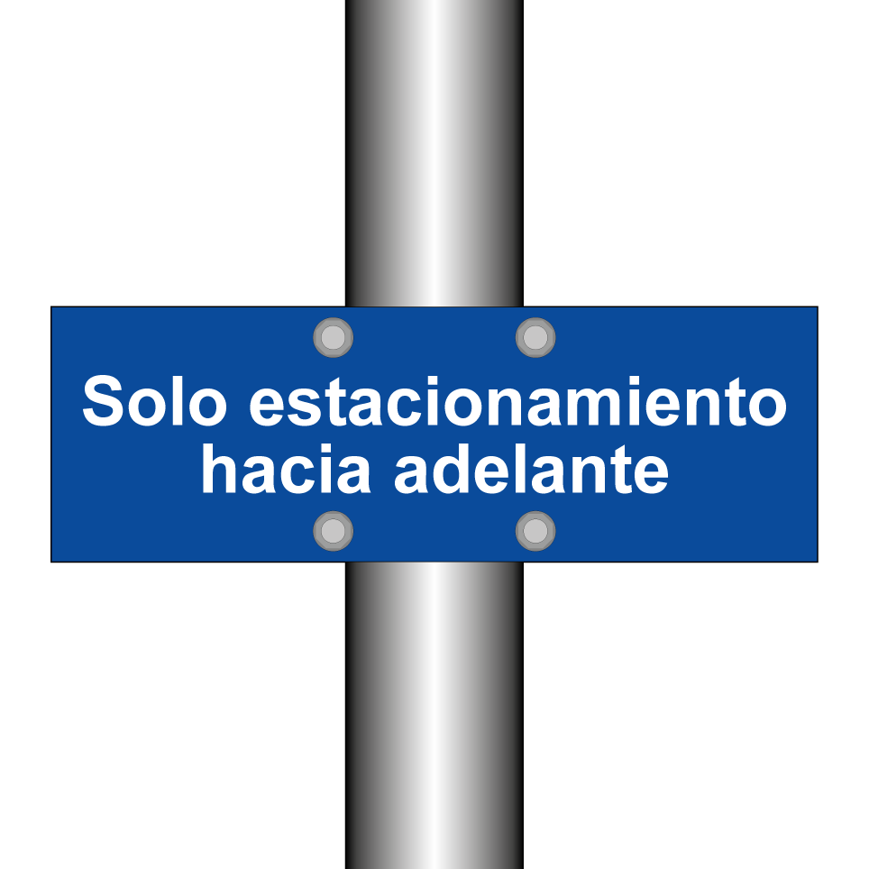 Solo estacionamiento hacia adelante