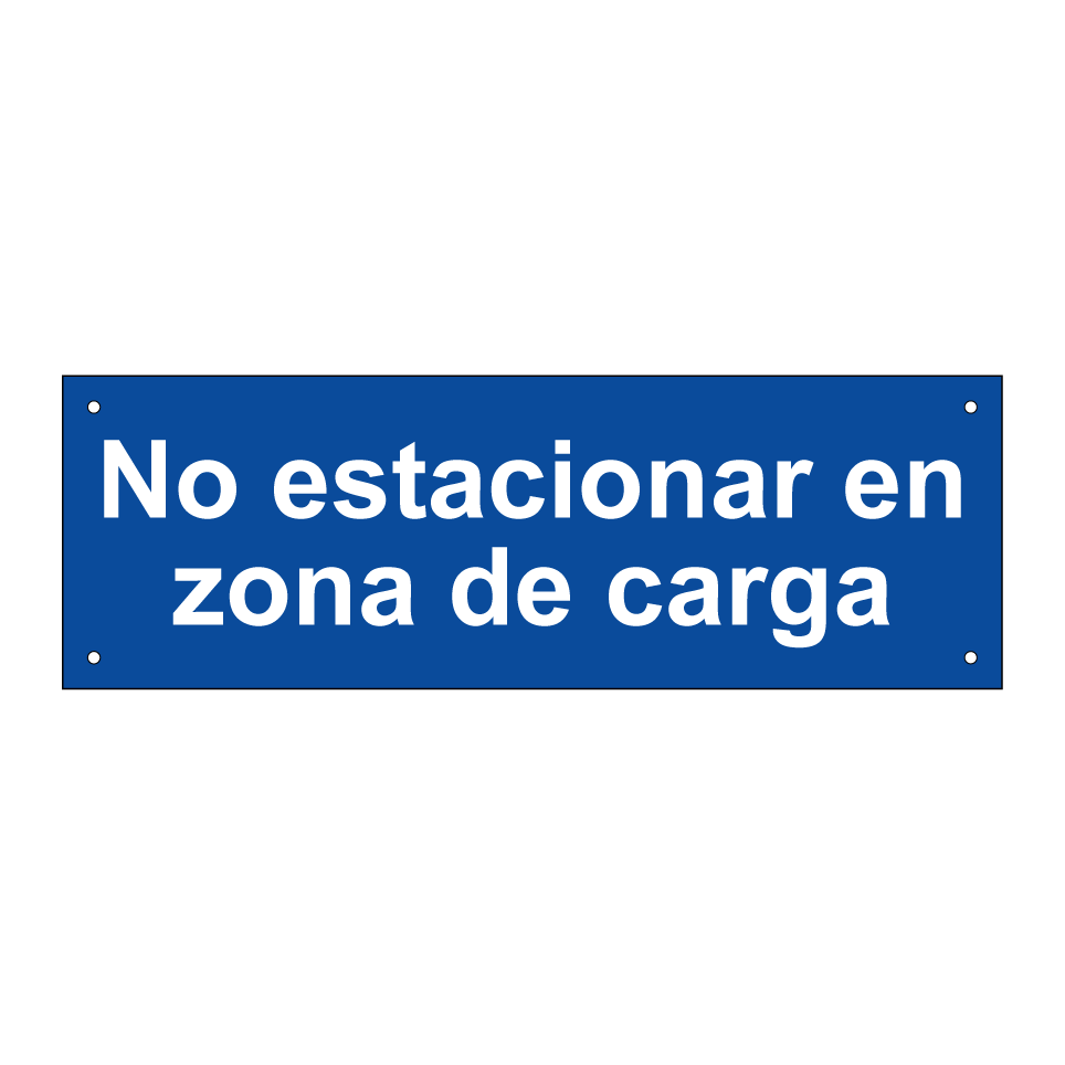No estacionar en zona de carga