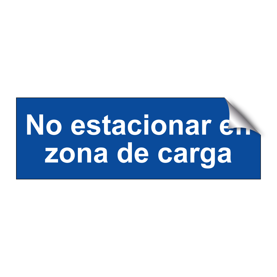 No estacionar en zona de carga