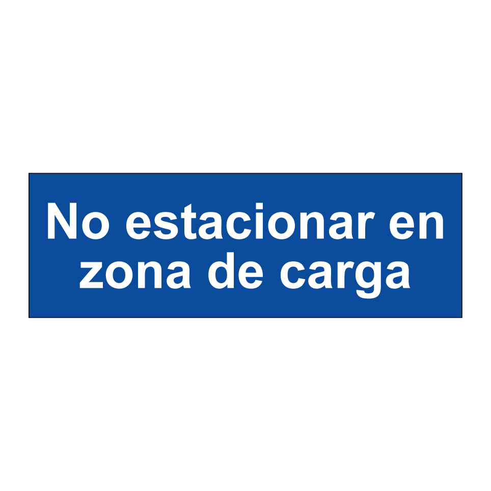 No estacionar en zona de carga