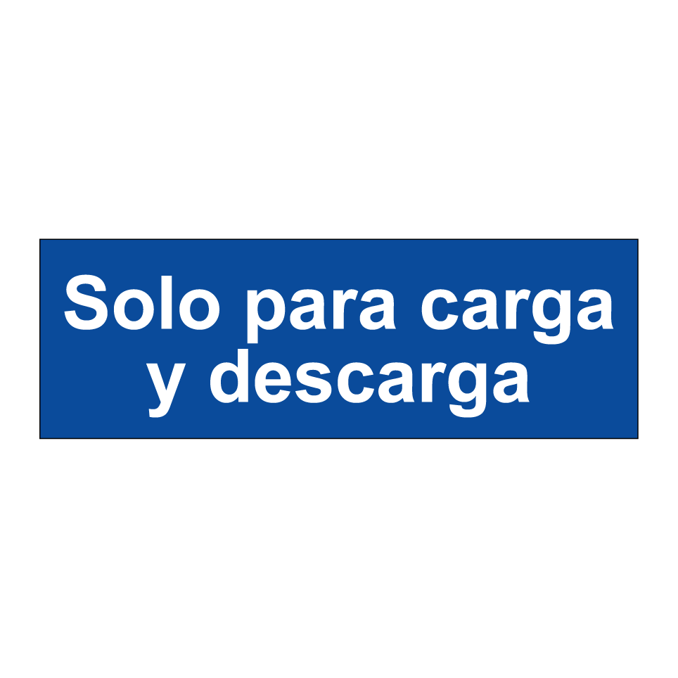 Solo para carga y descarga