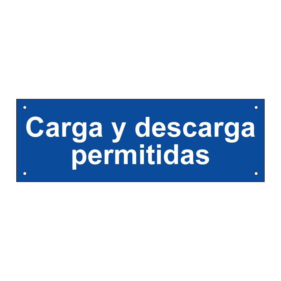 Carga y descarga permitidas