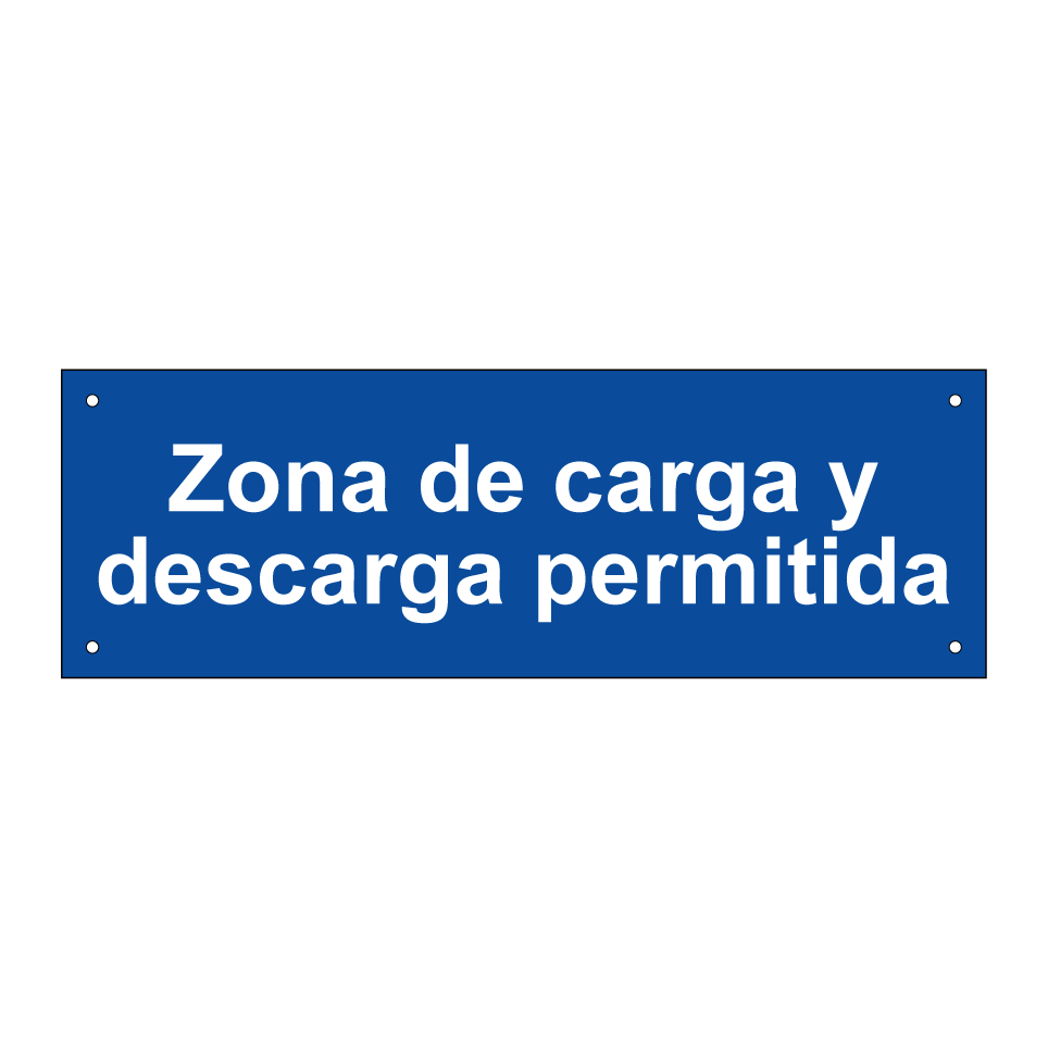 Zona de carga y descarga permitida