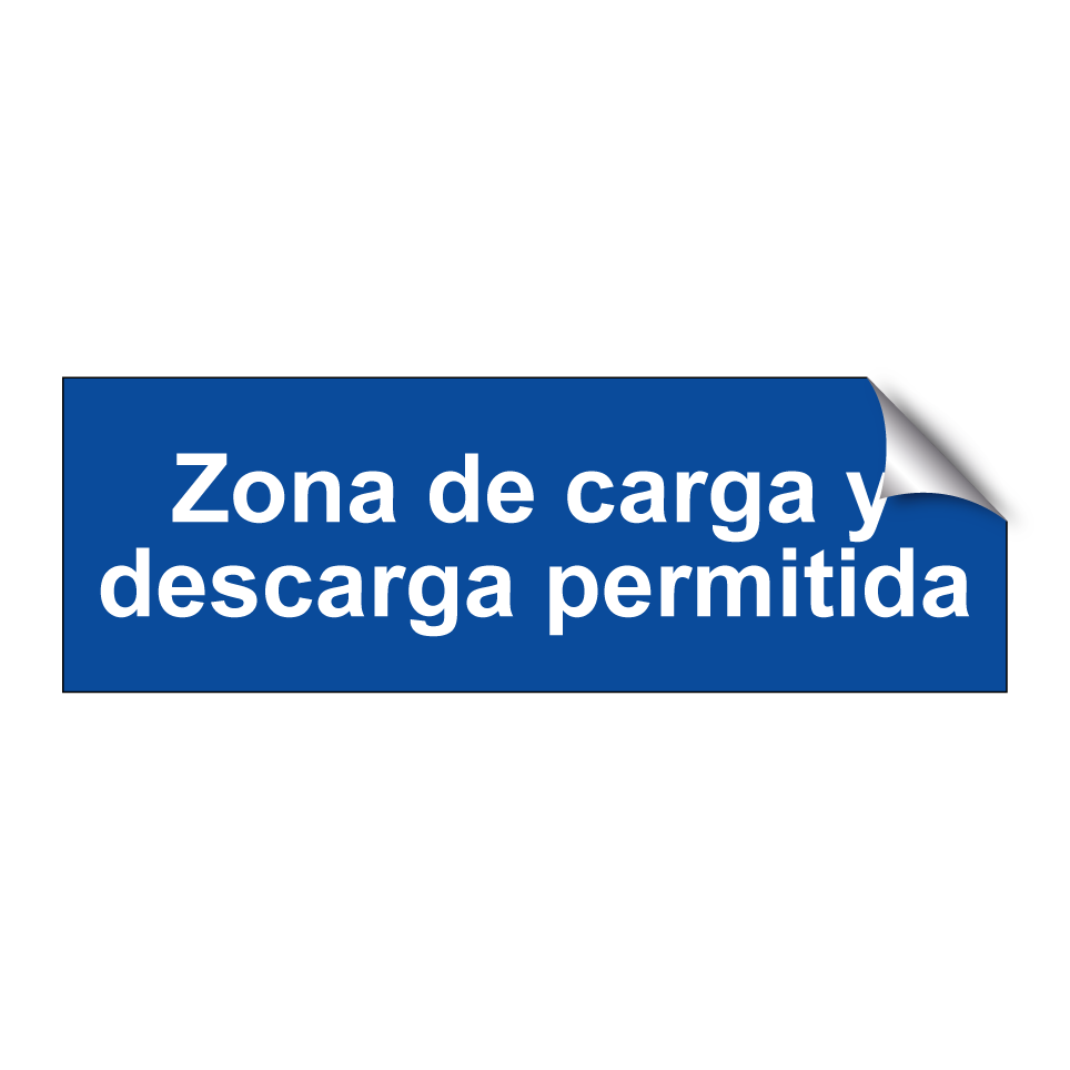 Zona de carga y descarga permitida