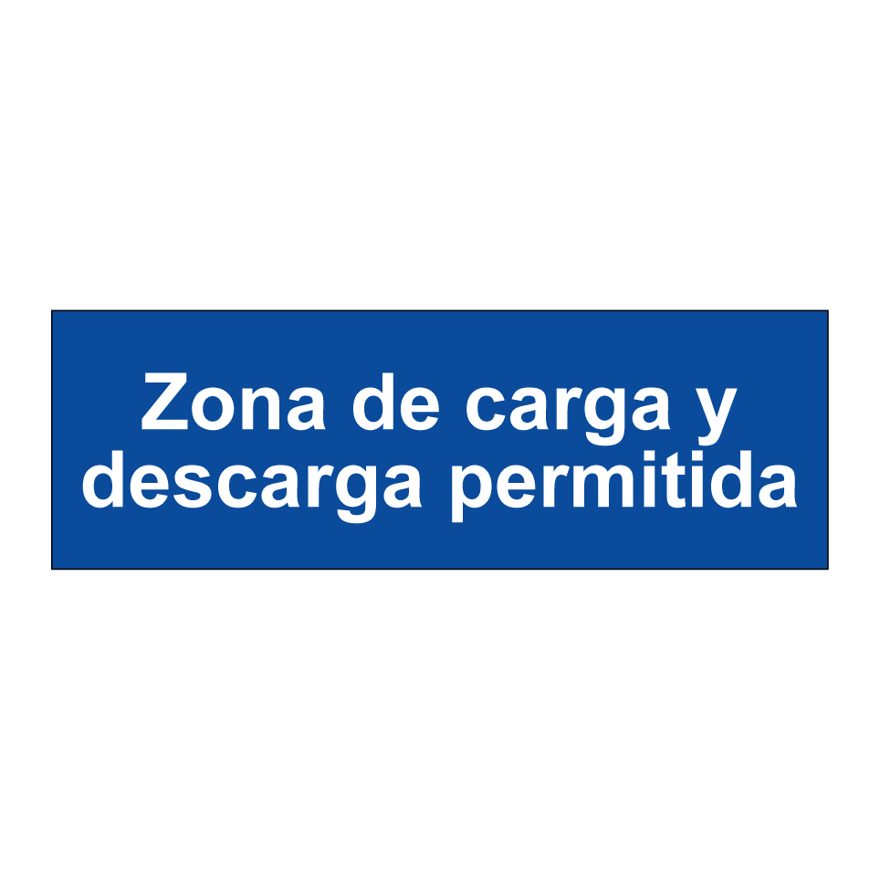 Zona de carga y descarga permitida