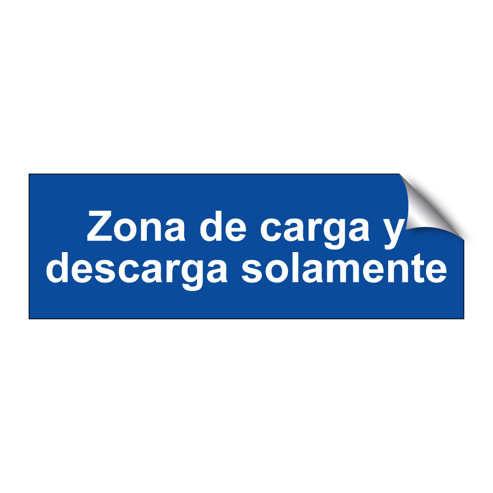 Zona de carga y descarga solamente