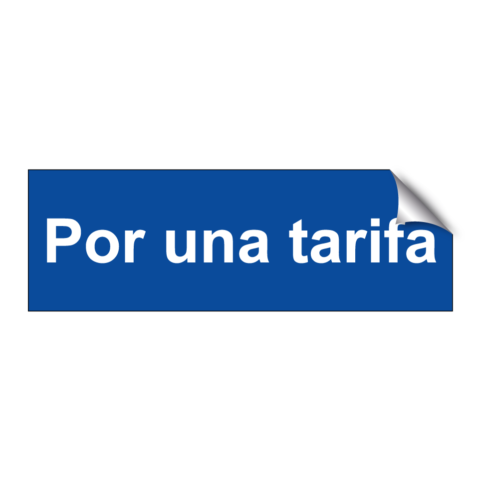 Por una tarifa