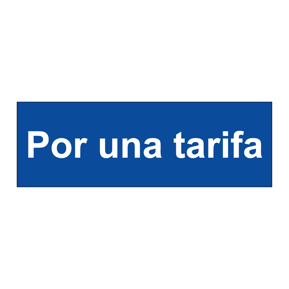 Por una tarifa