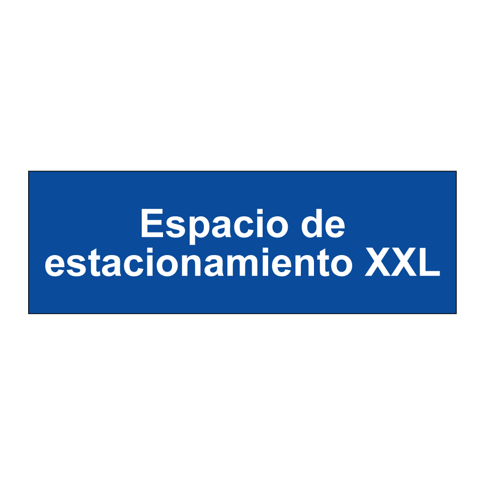 Espacio de estacionamiento XXL