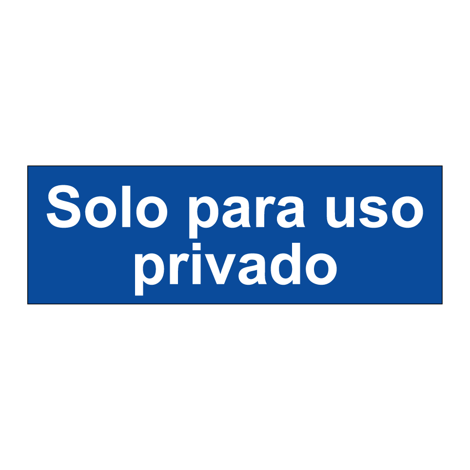 Solo para uso privado