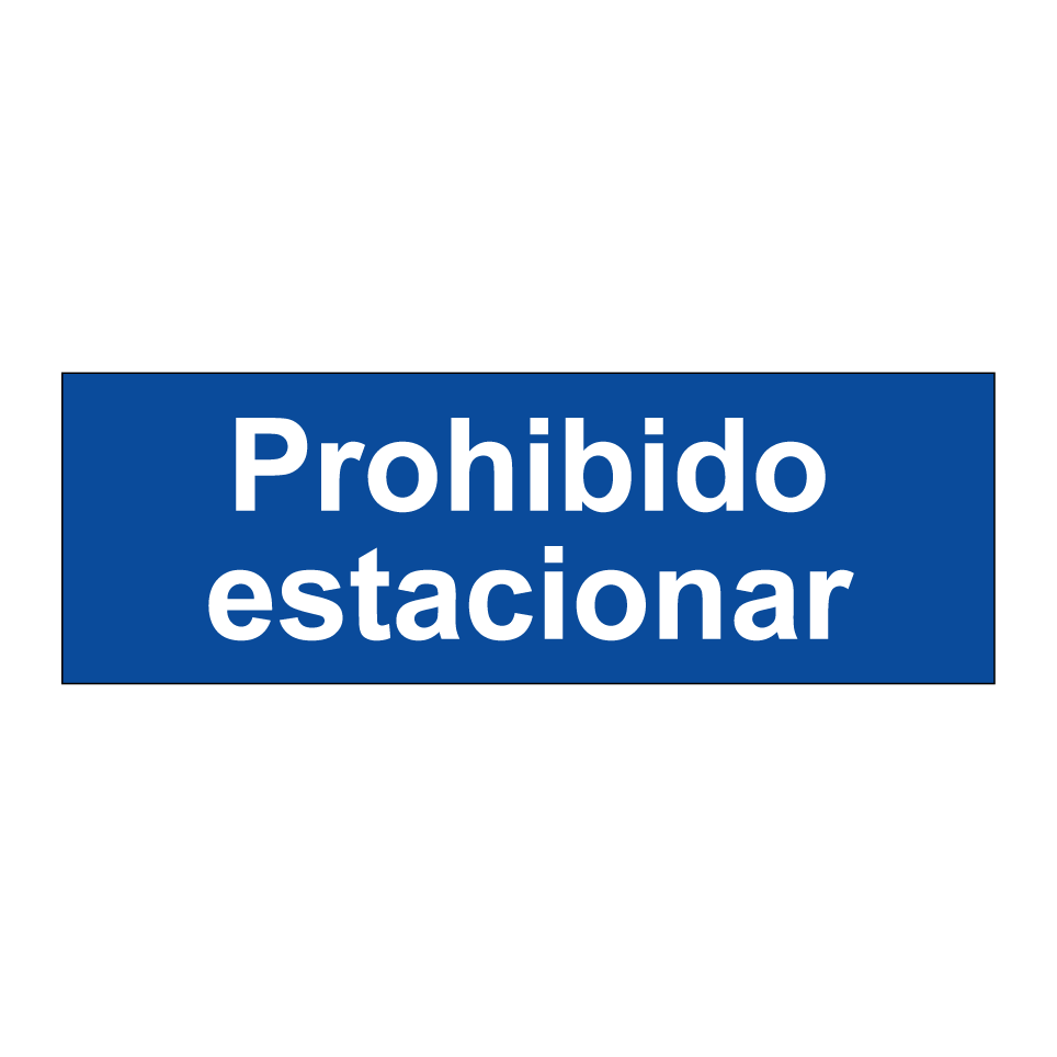 Prohibido estacionar