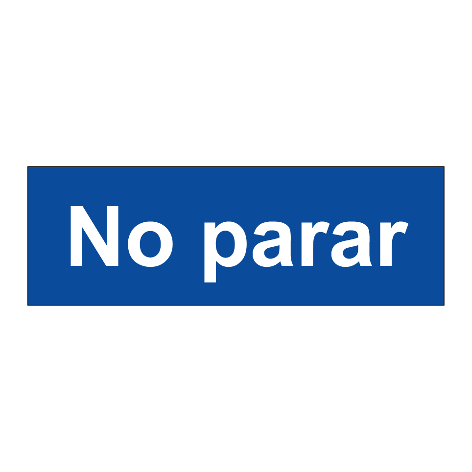No parar