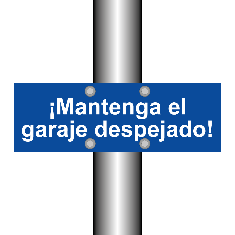¡Mantenga el garaje despejado!