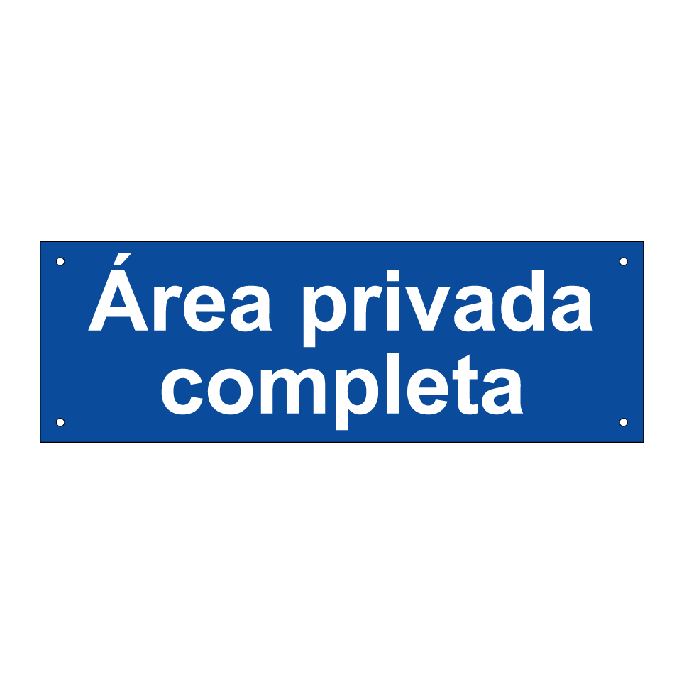 Área privada completa