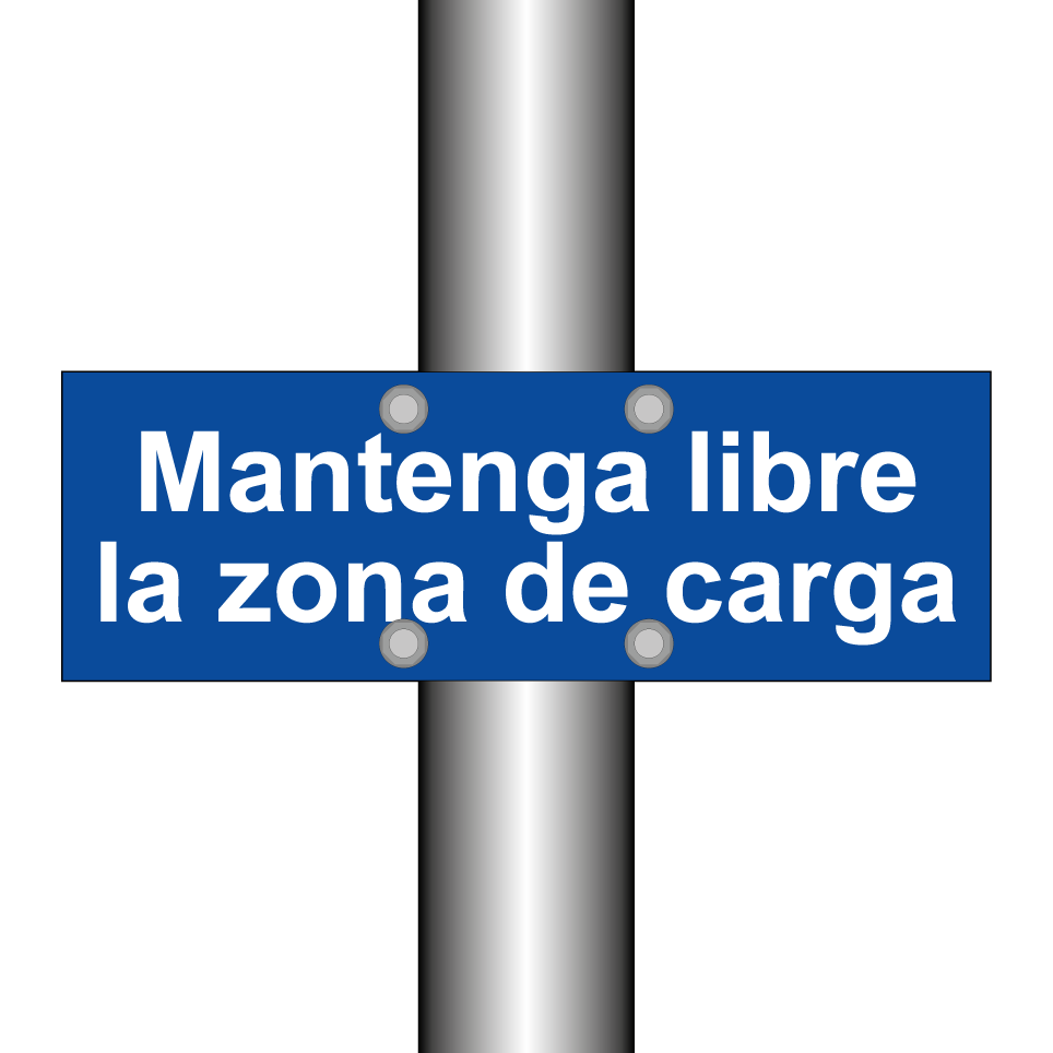 Mantenga libre la zona de carga