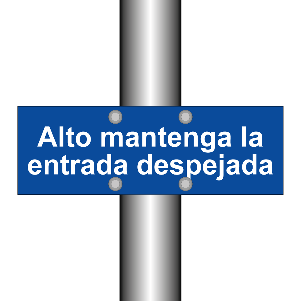 Alto mantenga la entrada despejada