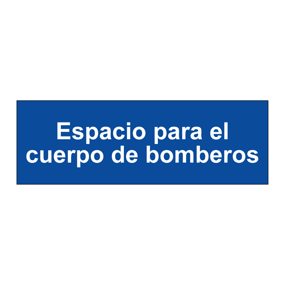 Espacio para el cuerpo de bomberos