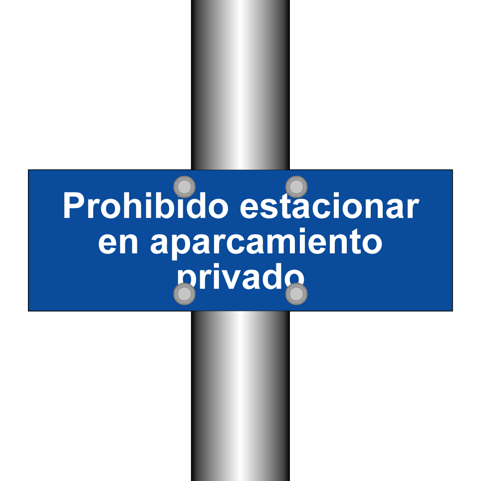 Prohibido estacionar en aparcamiento privado