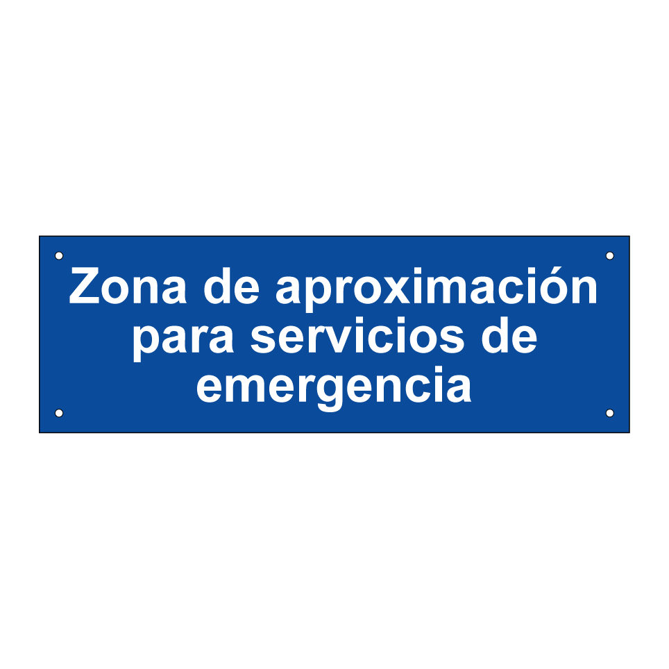 Zona de aproximación para servicios de emergencia
