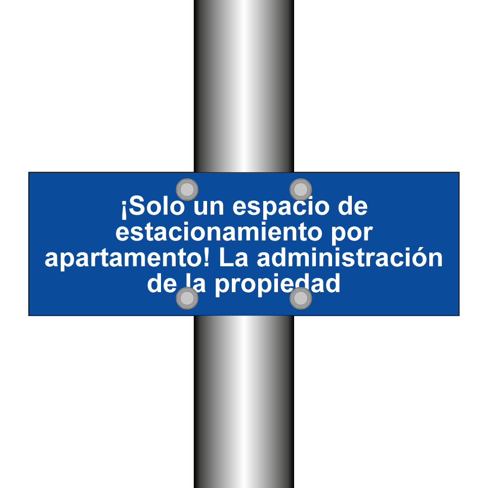 ¡Solo un espacio de estacionamiento por apartamento! La administración de la propiedad