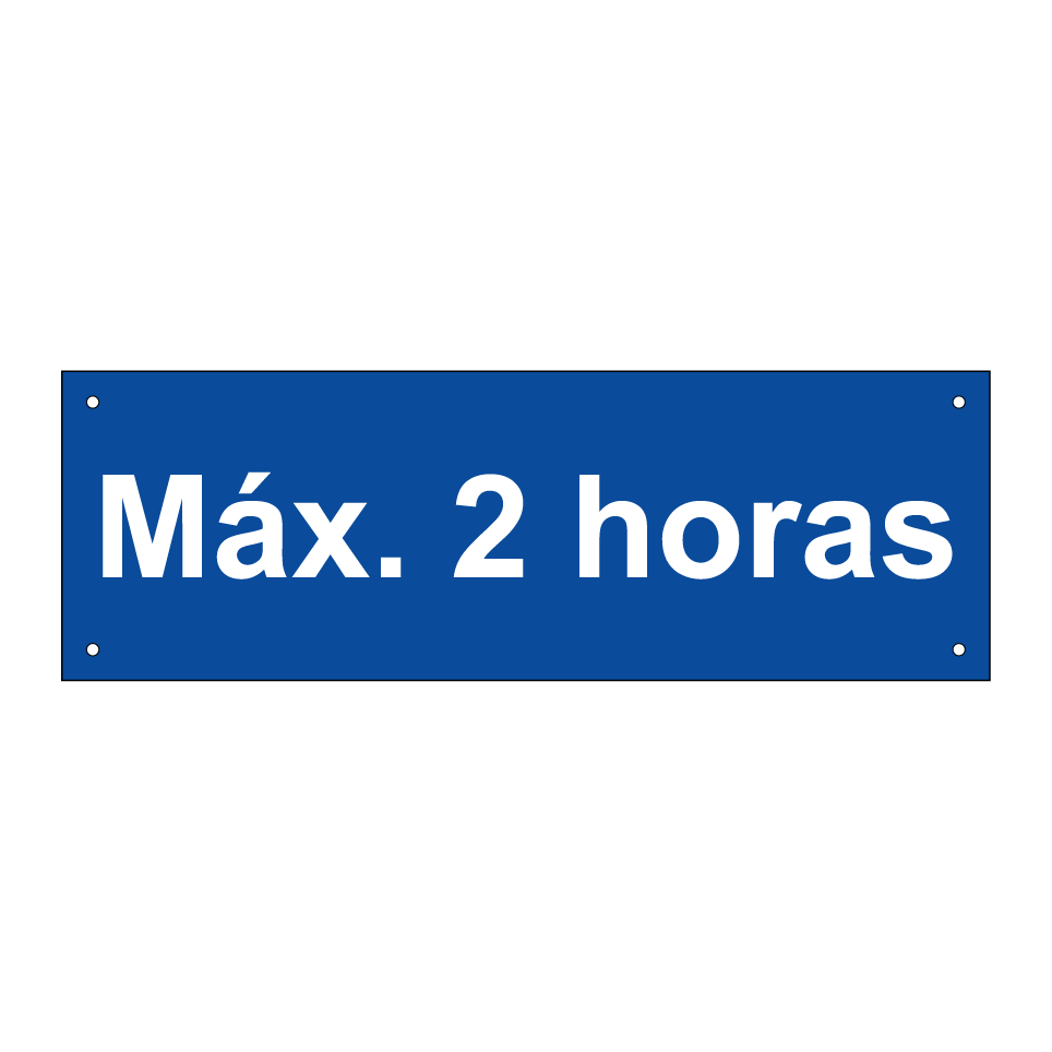 Máx. 2 horas