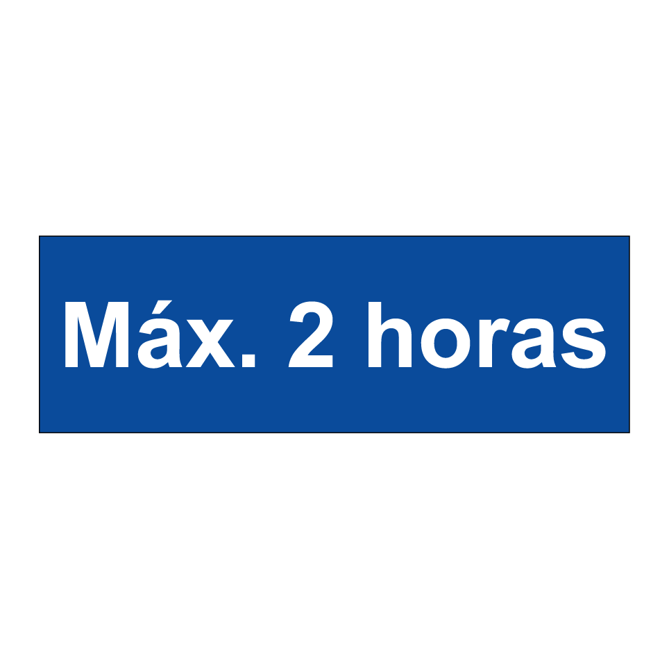 Máx. 2 horas