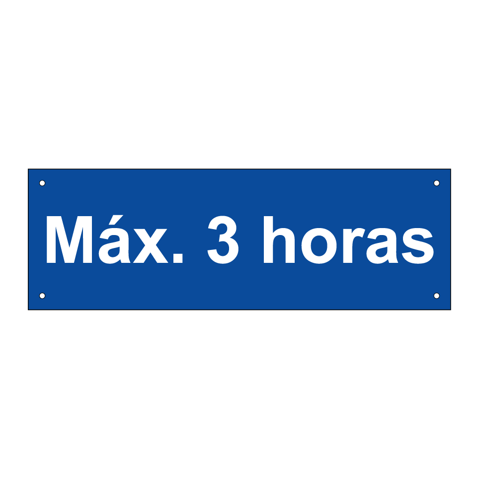 Máx. 3 horas