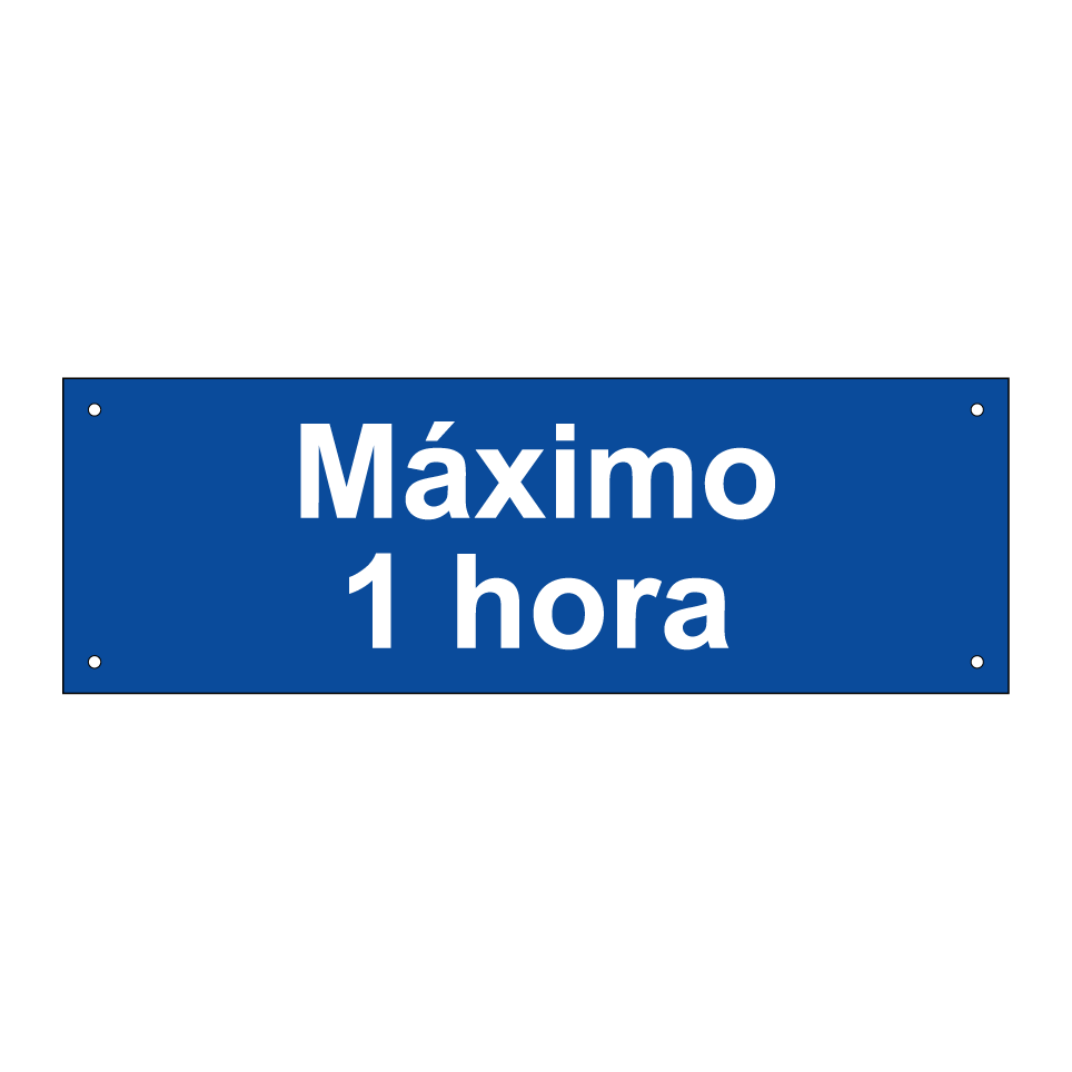 Máximo 1 hora