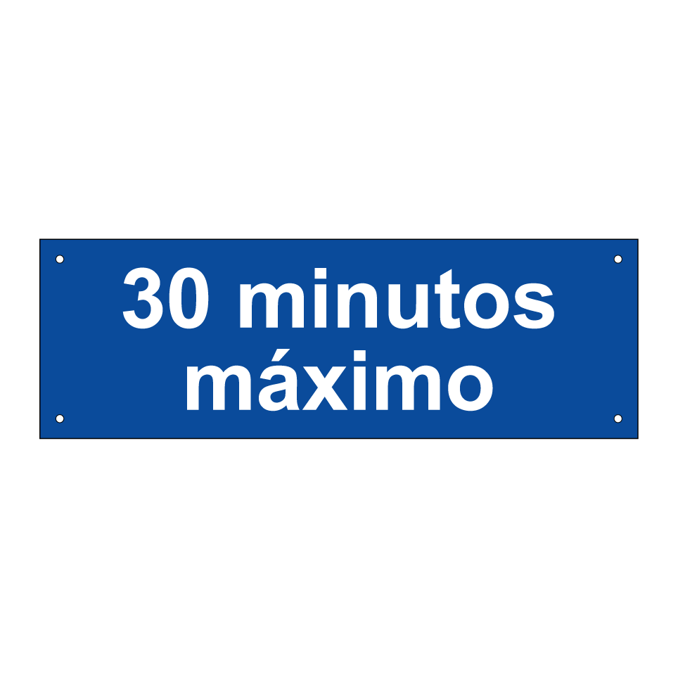 30 minutos máximo