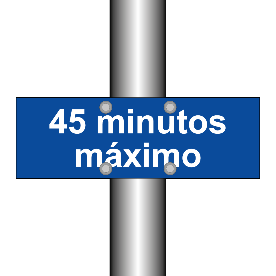45 minutos máximo