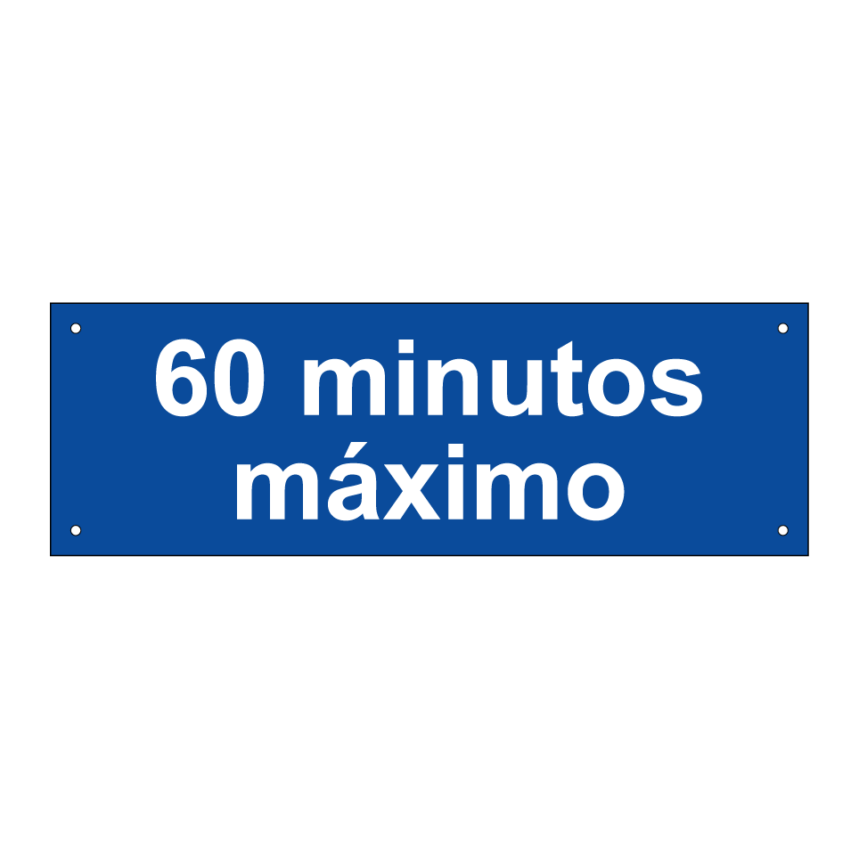 60 minutos máximo