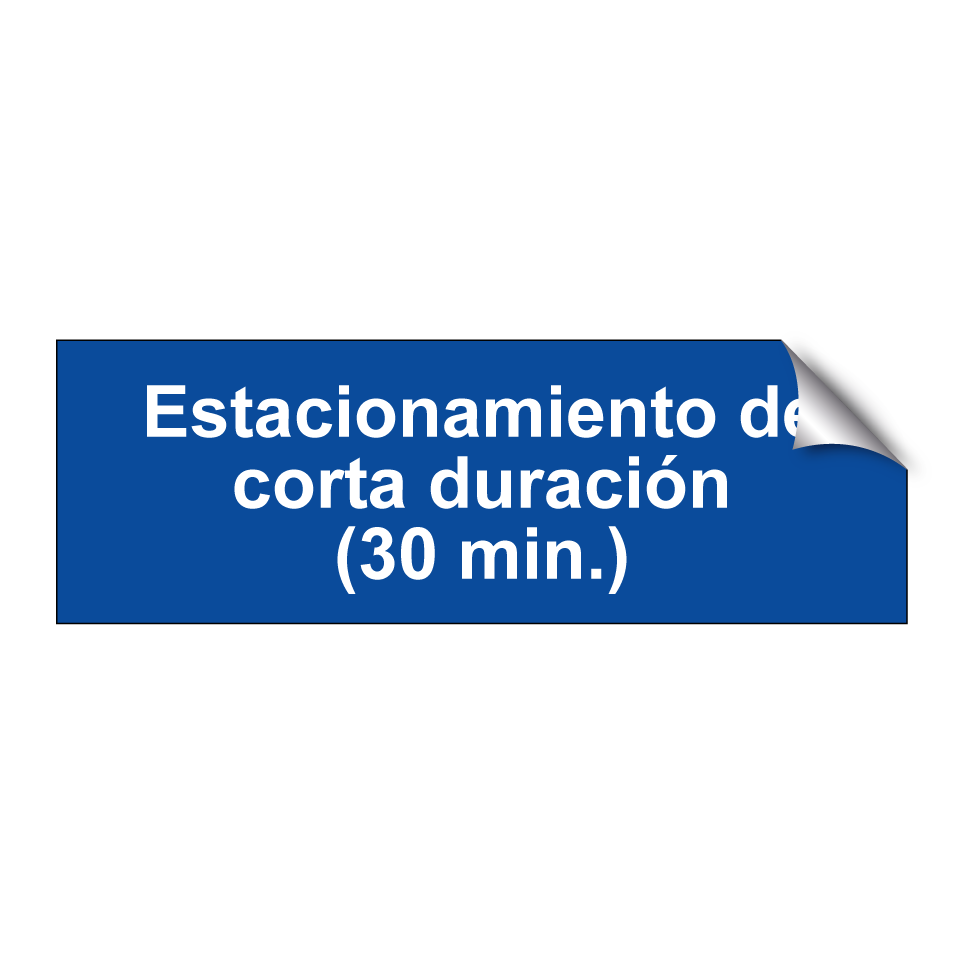 Estacionamiento de corta duración (30 min.)