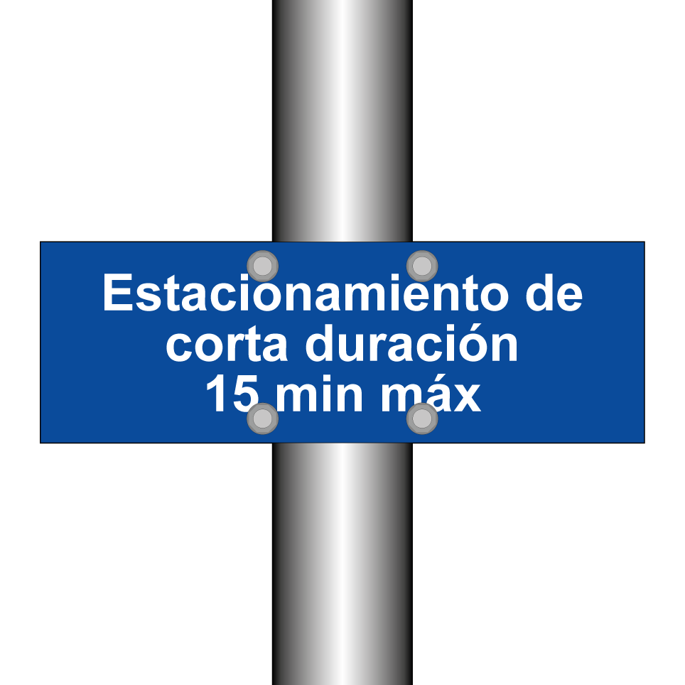 Estacionamiento de corta duración 15 min máx