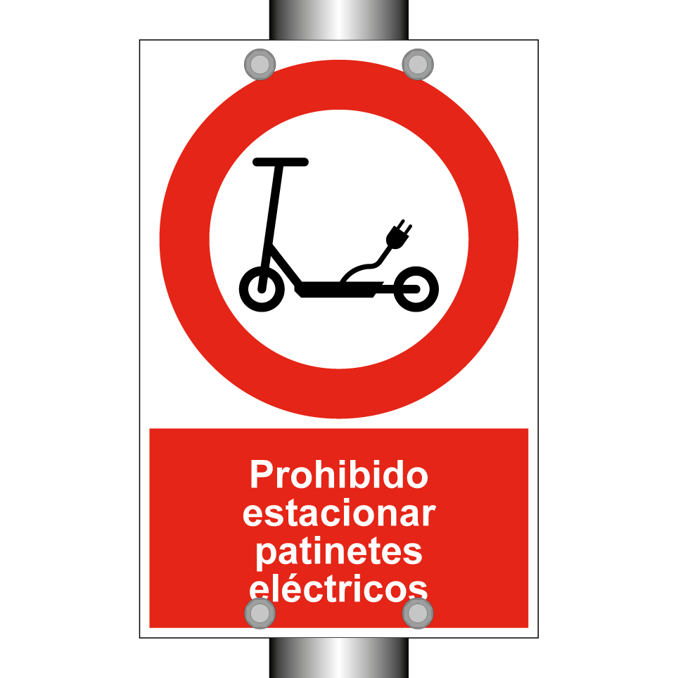 Prohibido estacionar patinetes eléctricos