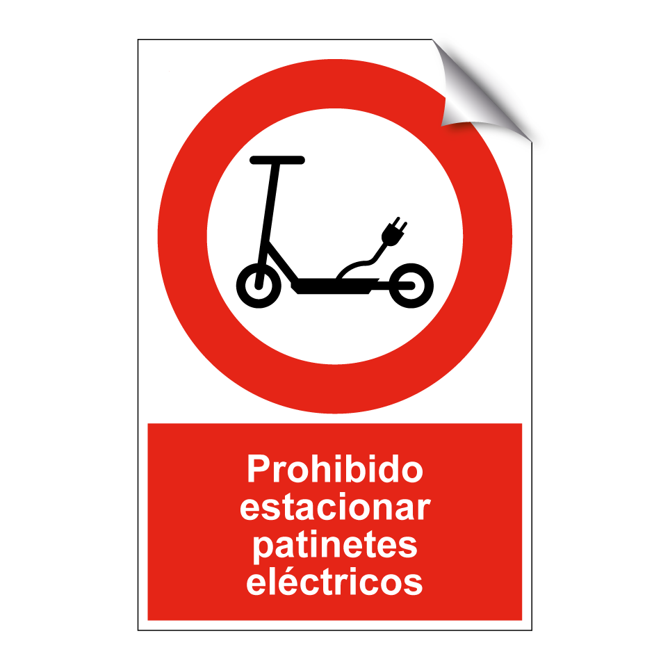 Prohibido estacionar patinetes eléctricos