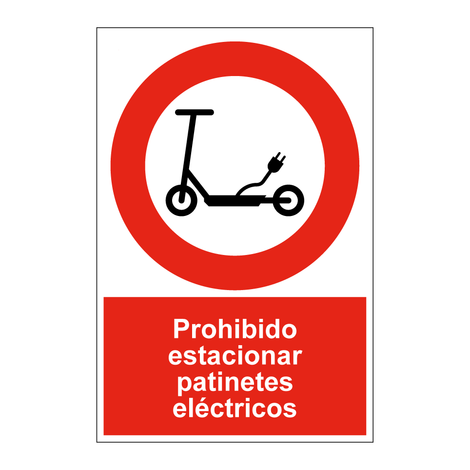Prohibido estacionar patinetes eléctricos