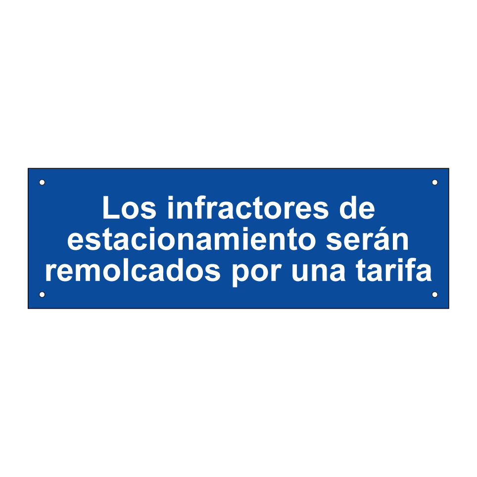 Los infractores de estacionamiento serán remolcados por una tarifa