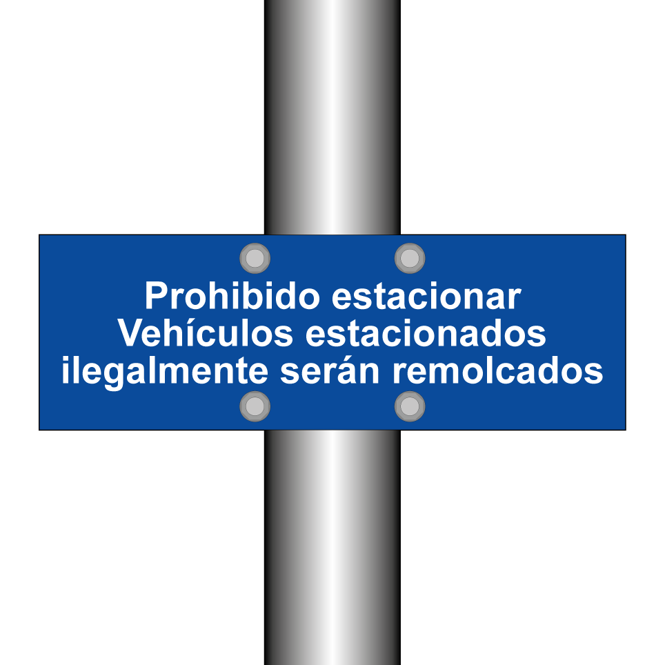 Prohibido estacionar Vehículos estacionados ilegalmente serán remolcados