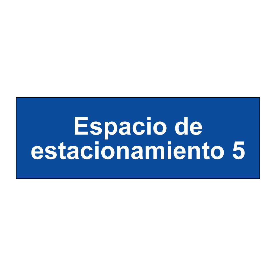 Espacio de estacionamiento 5